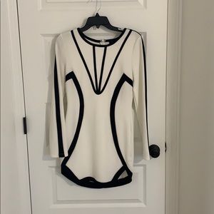 Black and white dress